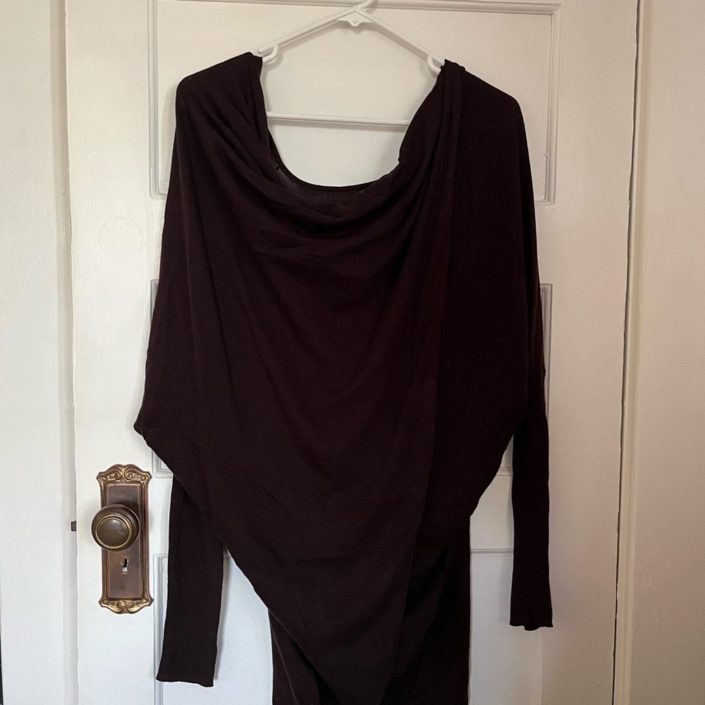Elegant Black Draped Top